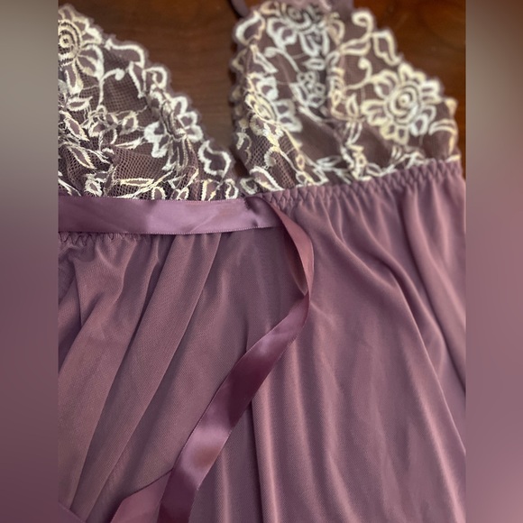 Avidlove Women's Lingerie Lace Babydoll Strap Chemise Mesh Sleepwear Outfit - Picture 9 of 13